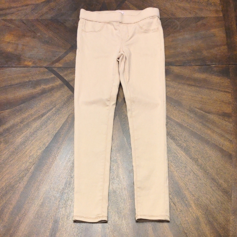 SO Girls Beige Pull-On Jeggings Size 10 | Stretch Skinny Pants
